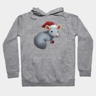 Cute Rat Drawing Hoodie